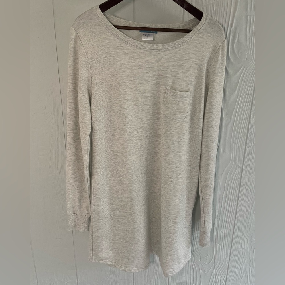 Wake & Wear by Ink & Ivy Women’s Gray Sleep Dress Size Small with Pockets